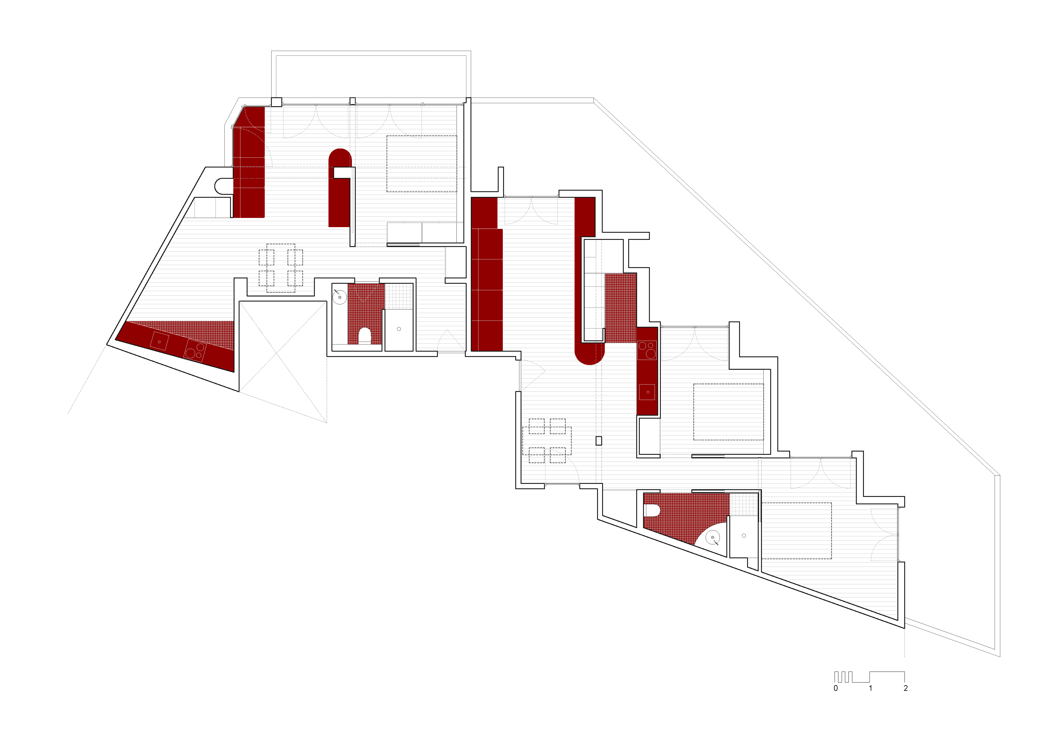 CRU innovative flat renovation project in Barcelona. La SoniaSelena, renovation of a very colorful apartment.